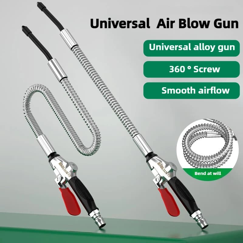 مسدس نفخ الهواء من سبيكة عالمية، أدوات هوائية قوية عالية الحجم لتنظيف السيارة، مسدس مياه، إزالة غبار ضاغط الهواء
