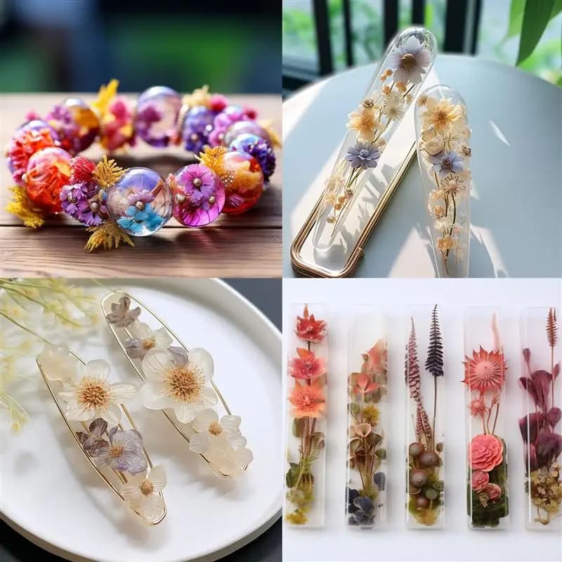 غراء راتنج UV شفاف 20 جرام/50 جرام لمستلزمات صناعة المجوهرات اليدوية، سريع الجفاف مع قلم UV لمشاريع الديكور والحرف اليدوية - 6