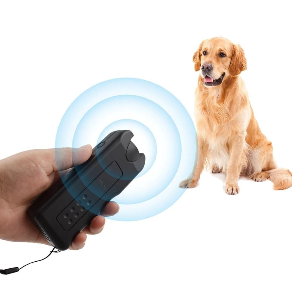 3 in1 Ultrasonic Dog Repeller Battery Powered LED Light Anti-barking Training Device Portable Handheld Dog Bark Deterrent - 4