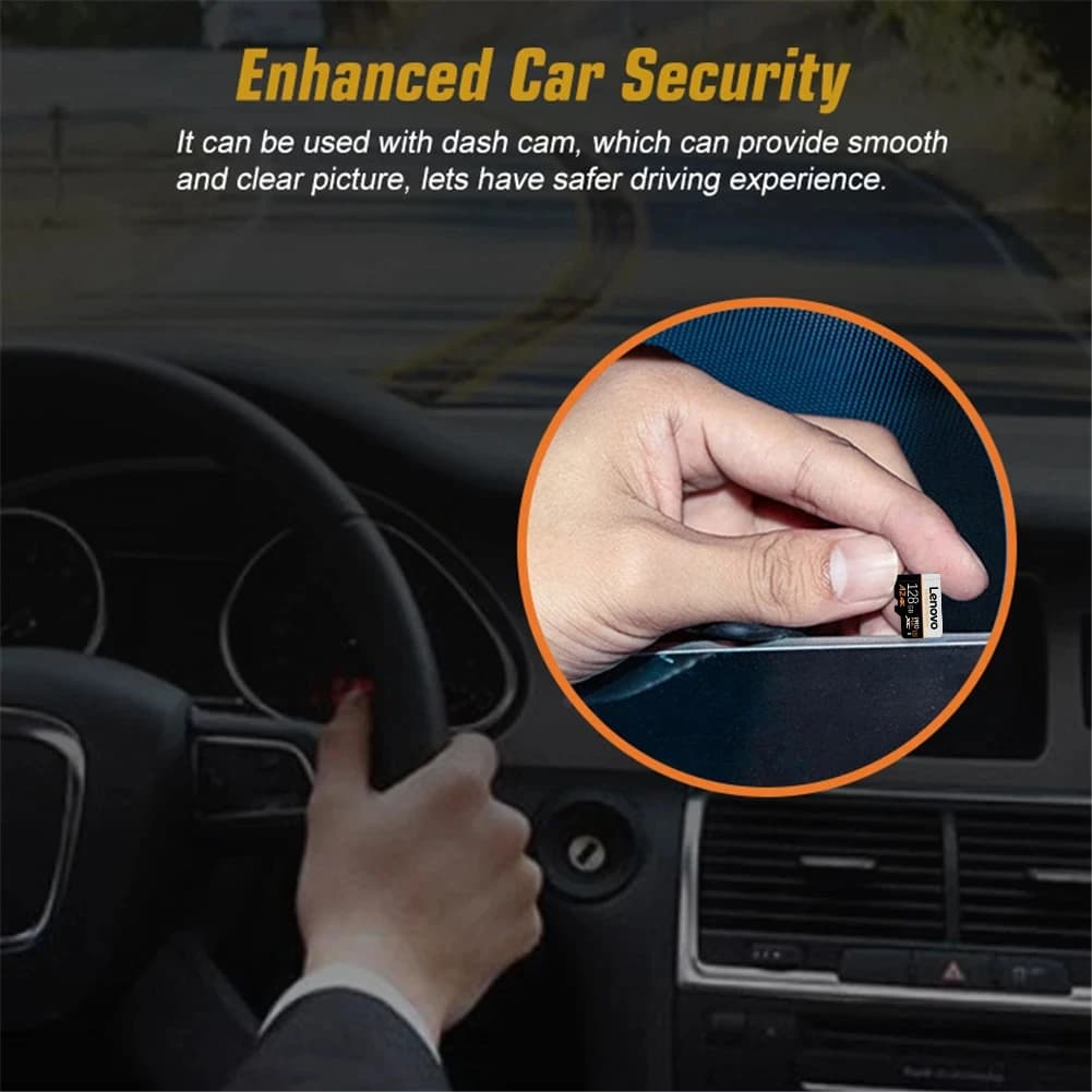 Lenovo Waterproof SD Cards TF Cards Memory Card Micro TF SD 256GB 64GB 1TB Correction Proof Transfer V10 for Dash Cam / Phone - 5