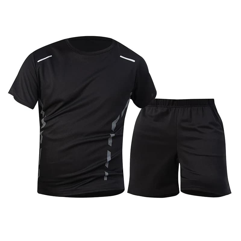 1/2/4 Piece Men's Quick Drying Sports Suit Casual Breathable Short Sleeved T-shirt Pocket Versatile Shorts For Teenagers To Wear - 4