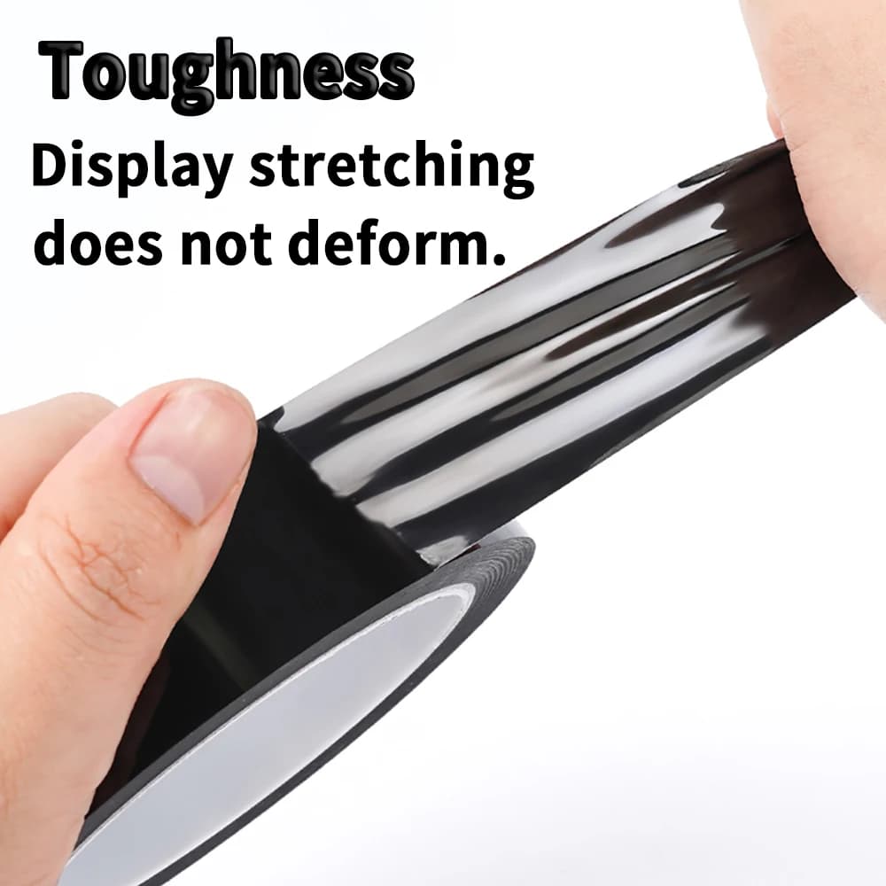 فيلم ملون معدّل للسيارة، ملصق داخلي وخارجي للسيارة من ألياف الكربون السوداء عالية اللمعان، تعديل شبكة منتصف الجسم - 4