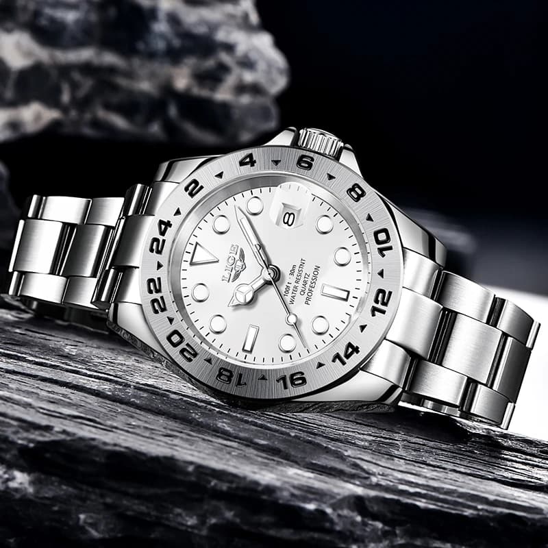 LIGE 2025 Man Wrist Watches for Men Stainless Steel Luxury Mens Watch Business Waterproof Date Clock Men's watches reloj hommes - 4