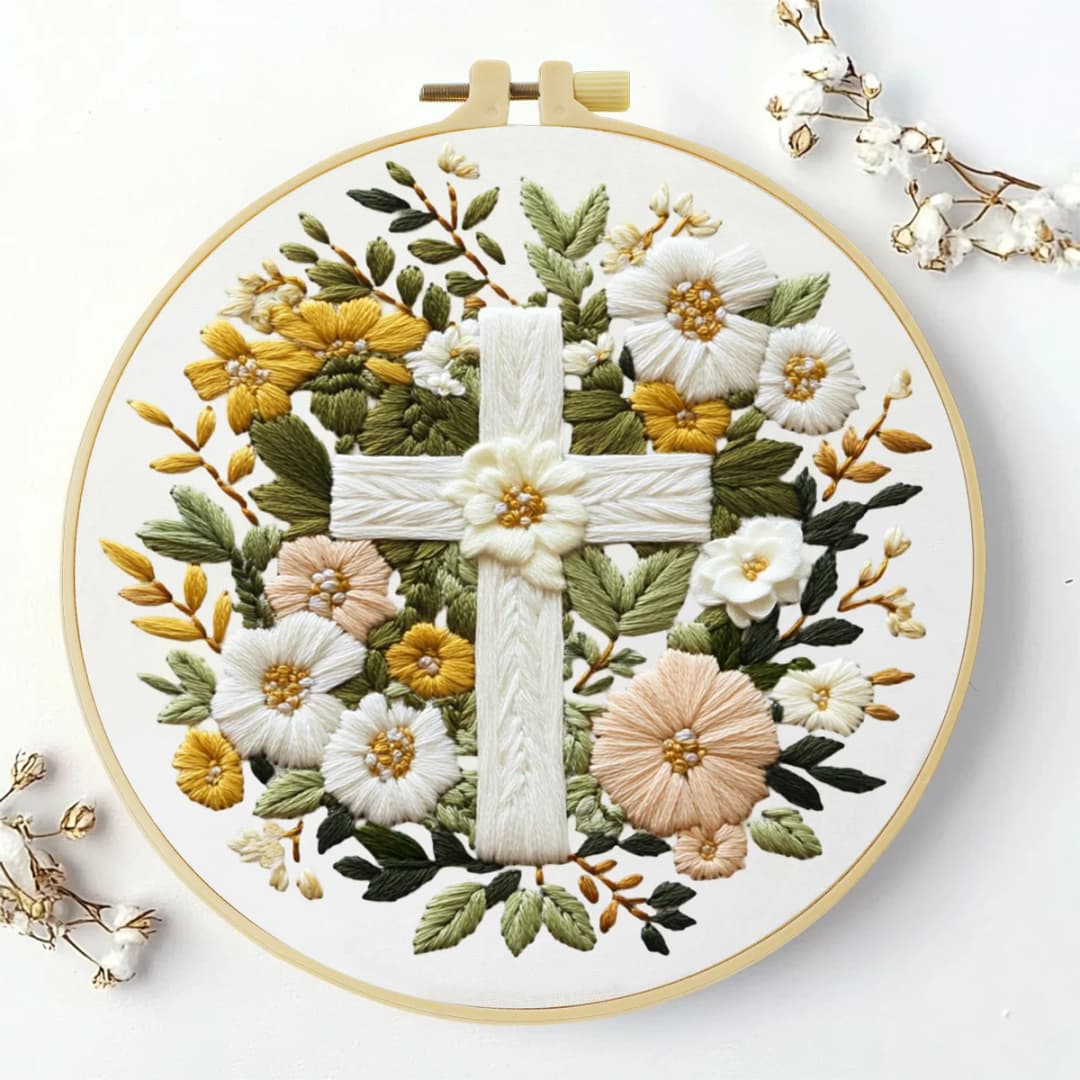 قطعة واحدة 20X20 سم/15X15 سم 7.87/6.3 بوصة عدة تطريز للمبتدئين عدة يدوية عدة تطريز يدوي فنون الإبرة - 3