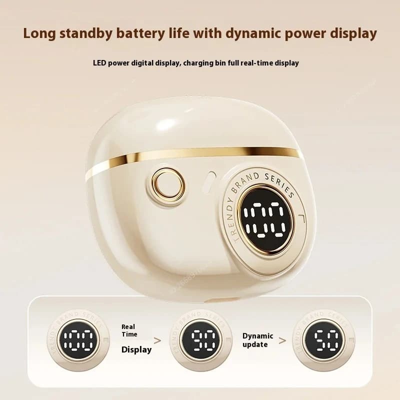 سماعات أذن لاسلكية حقيقية داخل الأذن تصميم أنيق ملائم مريح صوت فاخر سماعات ألعاب رياضية - 3