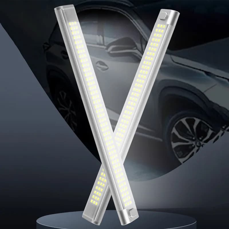 إضاءة LED قبة 12W، 12V/24V، لمقطورات السفر والشاحنات والفان، مصباح قراءة مشرق مع مفتاح، إضاءة عالية، حرارة منخفضة، تركيب سهل