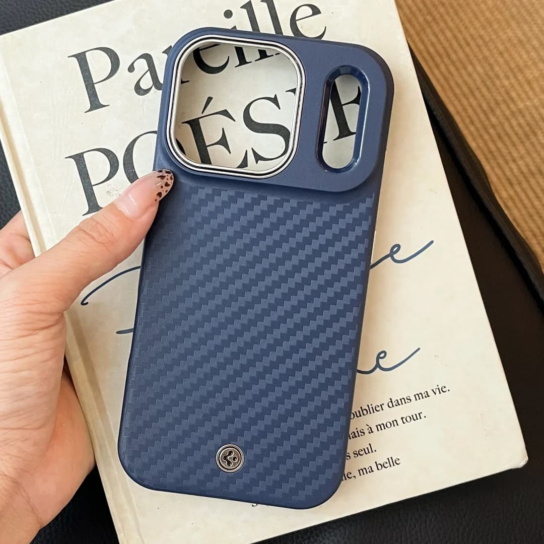 Spigen Luxury Kevlar Aramid Carbon Fiber Case For iphone 17 Air 16 17 Pro Max Pro For Magsafe Wireless Charging Cover With Box - 2