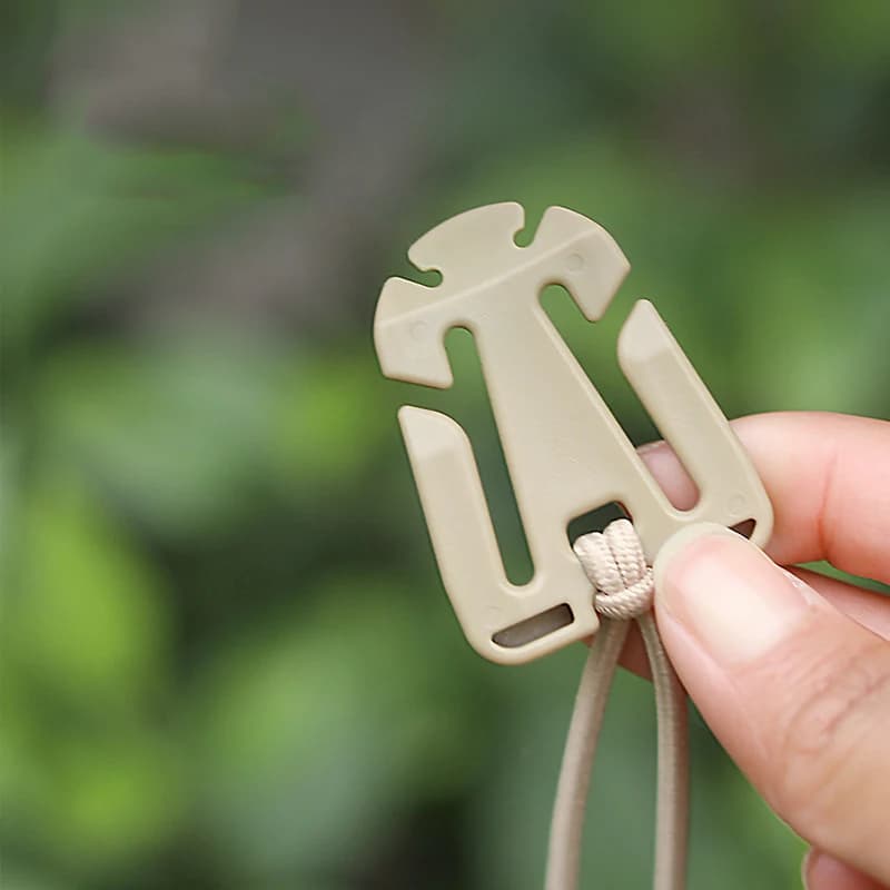 2 قطعة مشبك حقيبة ظهر كلبس كربين معدات نجاة أدوات كلبسات كربين خطاف تعليق حقيبة تخييم نايلون خارجية للمشي البري - 4