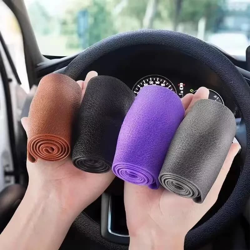 غطاء عجلة قيادة سيليكون عالمي للصيف غطاء مرن ناعم متعدد الألوان ديكور سيارة إكسسوارات DIY - 6
