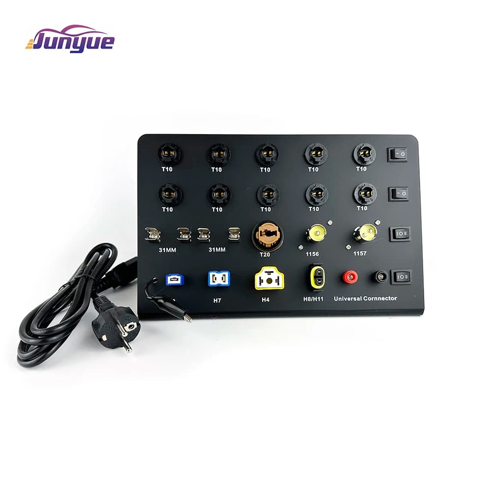 لوحة اختبار من 110V-265V إلى 12V لكشافات السيارات HID زينون LED، T10 W5W C5W T20 7443 H1 H3 H7 H4 9005 - 2