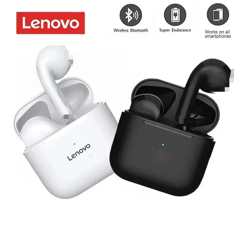 Lenovo Bluetooth Wireless Headset Sleek Design Exceptional Sound Quality All-Day Comfort and Long-Lasting Battery Life With Mic
