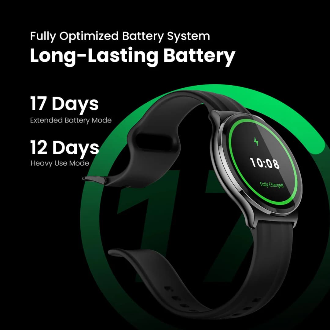 ساعة HAYLOU Solar Lite 2 الذكية بشاشة AMOLED مقاس 1.43 بوصة ومراقبة صحية على مدار 24 ساعة وأكثر من 150 وضع رياضي ومكالمات صوتية ومقاومة للماء حتى 1ATM - 6