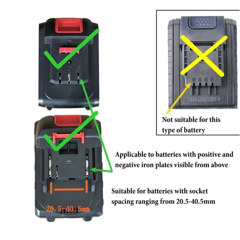 1/2/3Pcs 14W LED Camping Lantern Mini Pocket Work Light Inspection Power Tool LED Work Light  For 20V-21V Lithium Batteries - 3