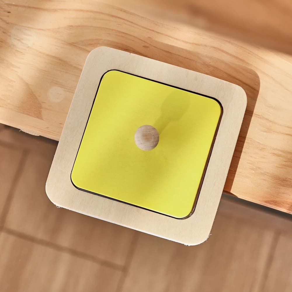 لعبة مونتيسوري الخشبية للأطفال الرضع مع مرآة وأحجية لوحة الأنشطة، أداة تعليمية حسية لمرحلة ما قبل المدرسة - 6