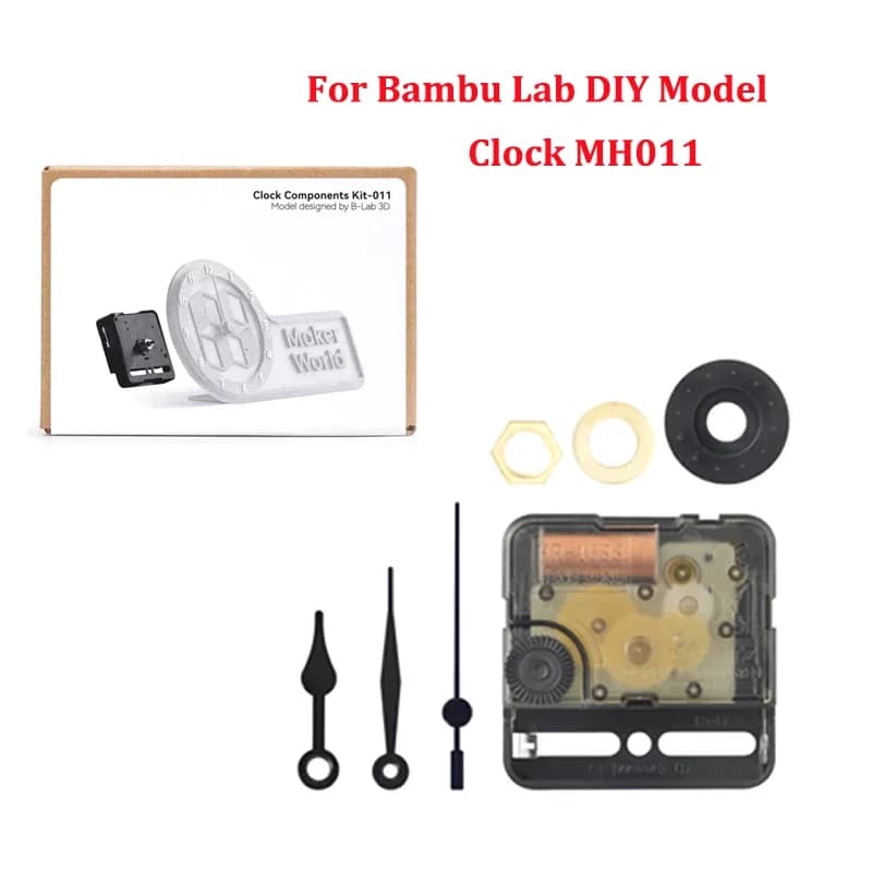 مجموعة DIY لطباعة 3D من Bambu Lab، ماوس بلوتوث من الخيزران، مصباح LED، مكونات ساعة ولعبة بندقية، قطع طابعة 3D - 6