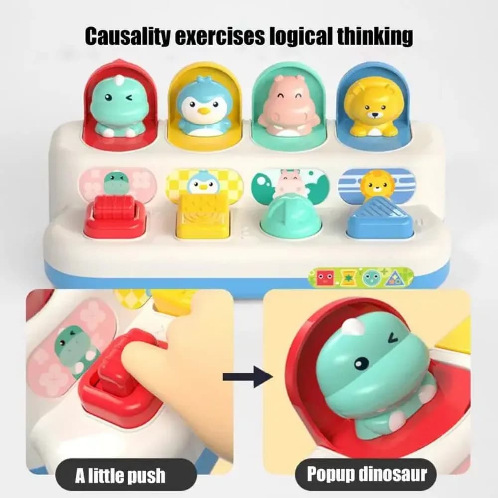 Interactive Activity Sensory Toy for Babies Cause and Effect Toy Baby Development Games Montessori Educational Learning Toys - 5