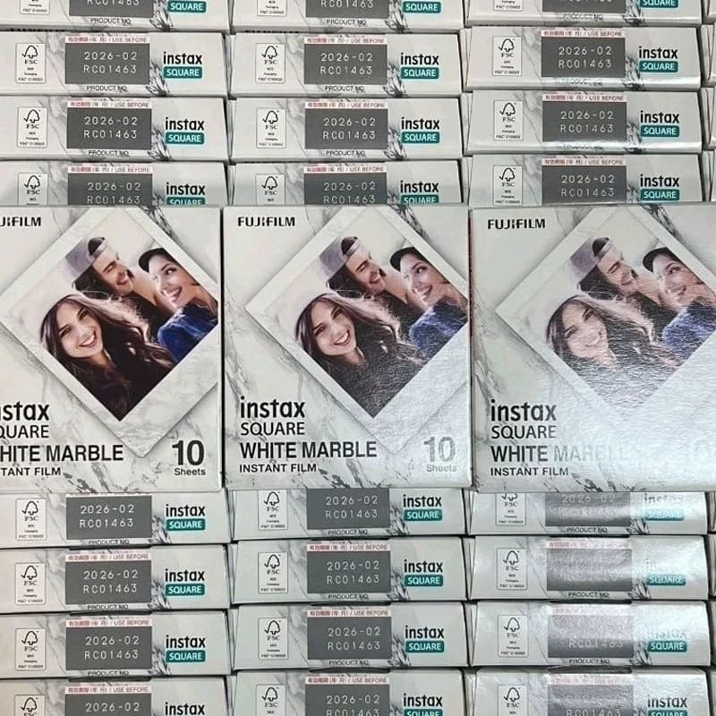 10 20 30 50 Sheets Fujifilm Instax Squar Marble White Frame Film Photo Paper For SQ1 SQ10 SQ6 SQ20 Instant Film Camera ShareSP-3 - 2