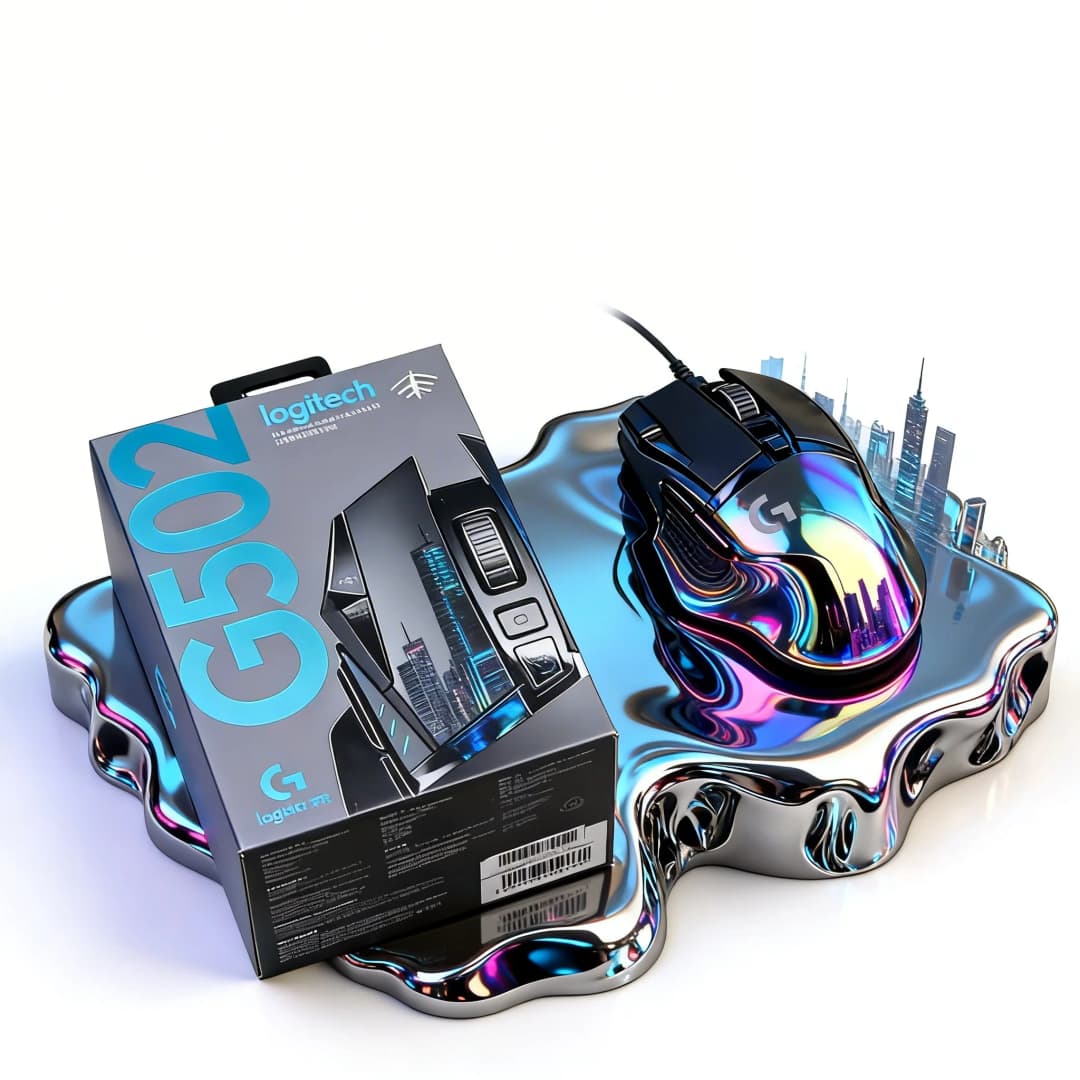 The Logitech G502 HERO/G402 wired gaming mouse features a HERO sensor and 25600 DPI for precise tracking