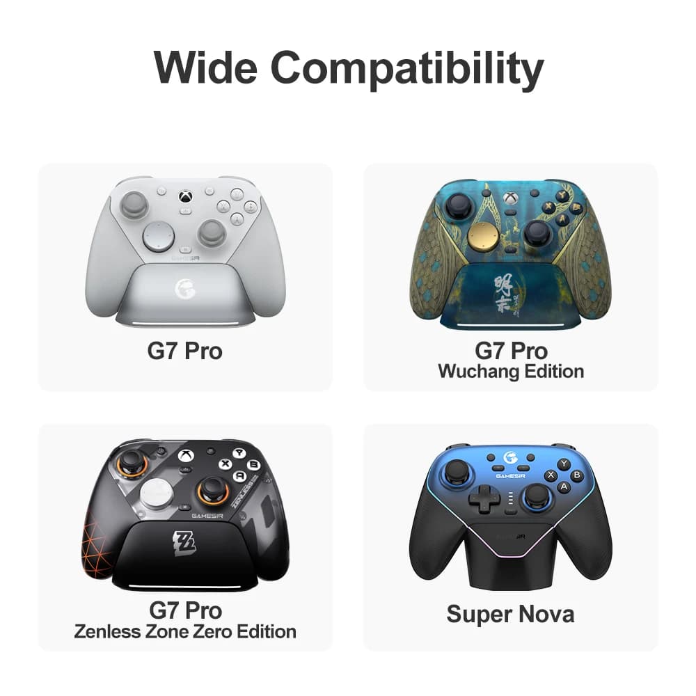 GameSir Joystick Caps for G7 Pro Super Nova Gamepad Accessories 3 Pairs Personalized Caps Smooth Steel Ring Control Experience - 2