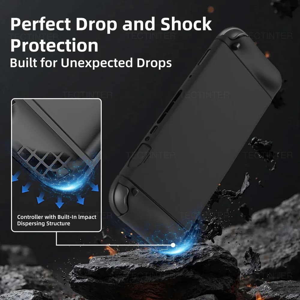 غطاء واقي من السيليكون للتحكم في عصا التحكم Nintendo Switch 2، غطاء كامل مقسم، غلاف واقي لأكسسوارات Switch 2 - 6