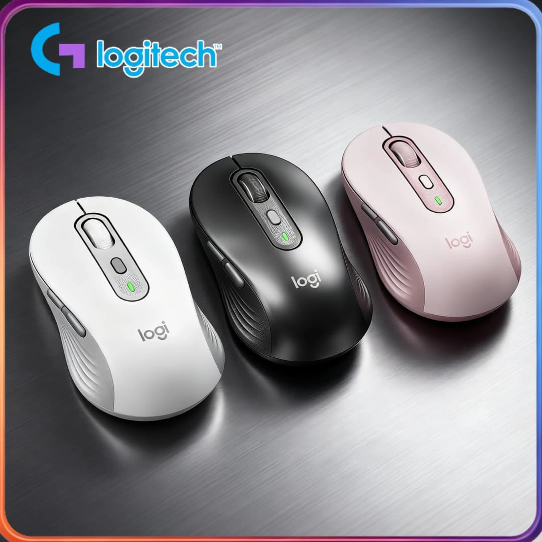 فأرة Logitech M750/M650/M650L اللاسلكية منخفضة الطاقة، تدوم لعام كامل ببطارية واحدة