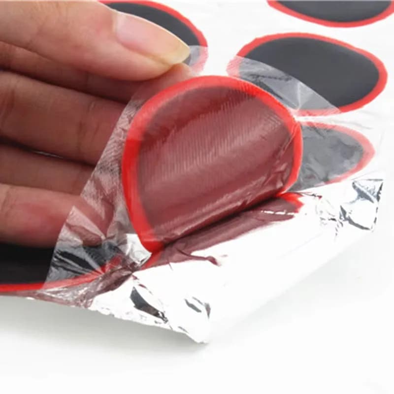 Bicycle Flat Tire Repair Kit Tool Set 48pcs Portable Rubber Fetal Repair Tools bike Inner Tube Puncture Patch Repair Tools - 4