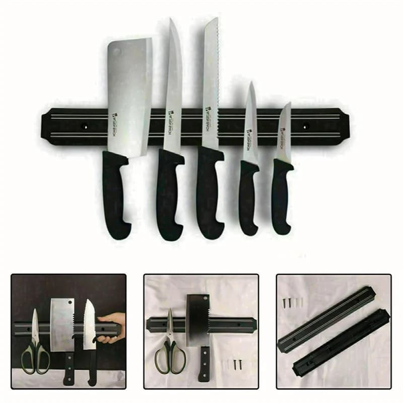 A Magnetic Wall Mounted Knife Holder, Storage Rack for Kitchen Utensils, Warehouse Tools, and Kitchen Small Tools - 5