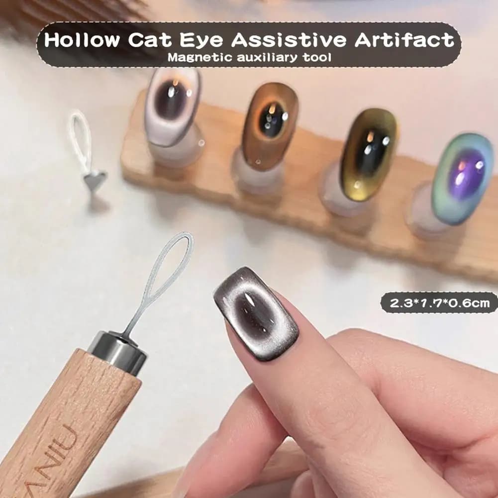 Iron Sheet Heart Cat Eye Effect Nail Art Magnetic Stick Accessories Cat's Eye Gel DIY Multifunctional Manicure Tools - 2