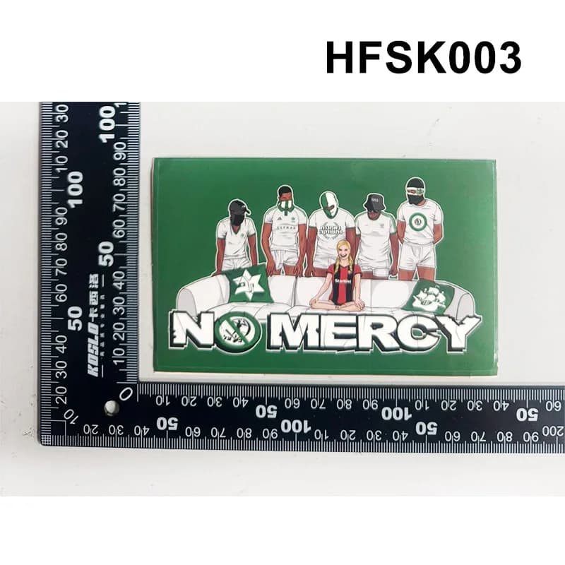 9*9cm Haifa 1913 Green Apes Monkey MHFC Maccabi Decoration Stikers for Bag Cup Wall Fridge - 4