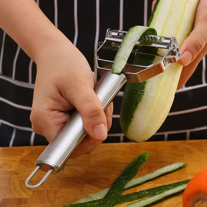 Stainless Steel Peeler Fruit Vegetable Multifunction Grater Julienne Peeler Slice Melon Potato Carrot Cucumber Home Kitchen Tool - 3