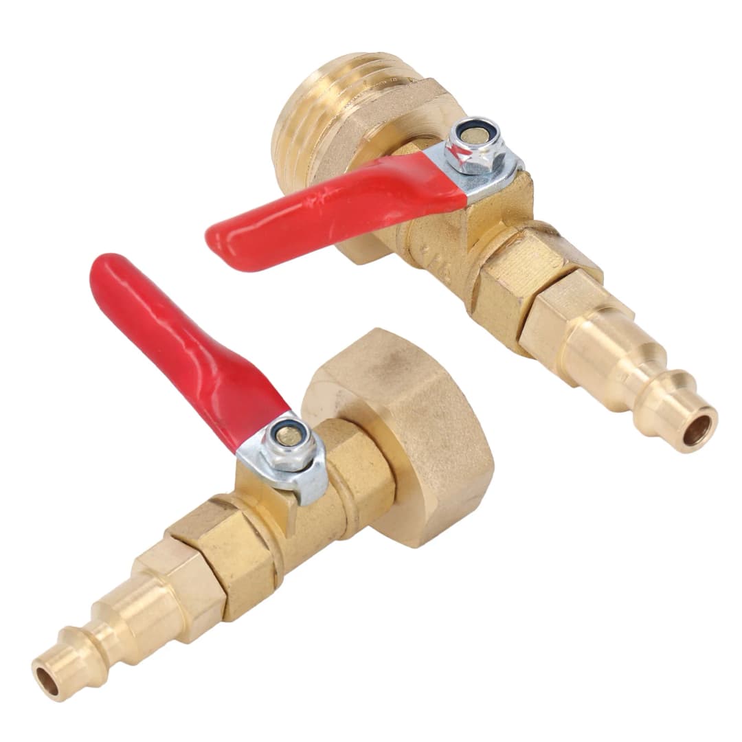 Winterize Blowout Fitting Winterizing Quick Adapter 1/4in Male Quick Connector Antiaging 3/4in Male GHT Thread for RV Yachts - 5