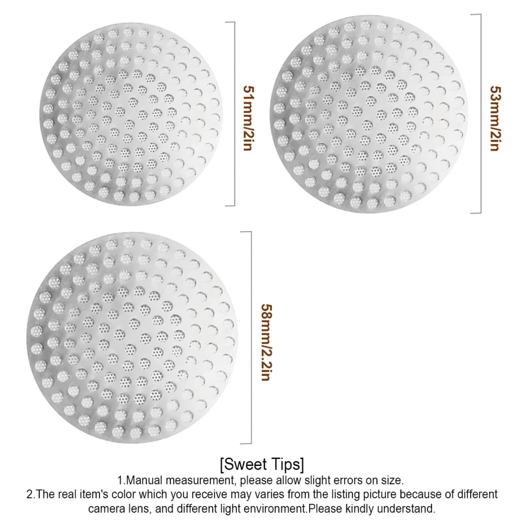 51 / 53 / 58mm Espresso Puck Screen, Reusable Mesh Coffee Filter, Thickness Puck Screen Stainless Steel Lower Shower Screen - 3