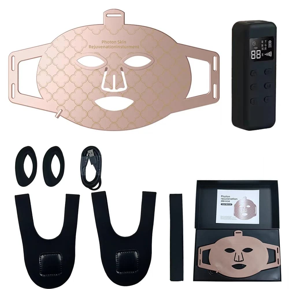 2025 New Photon Nir Light Skin Rejuvenation for Facial 850nm Led Red Infrared Led Face Mask Red Light Therapy Photon Mask IPX7 - 6