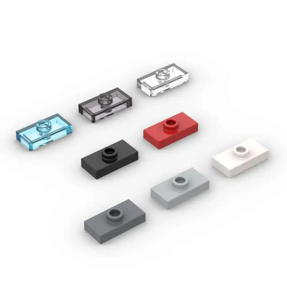 MOC 10 قطع 3794 المعدلة 1 × 2 كتل البناء 15573 مع 1 مسمار مع الأخدود الطوب الجسيمات لغز لعبة الأطفال عيد ميلاد طفل الهدايا