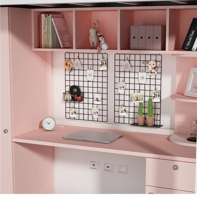 Multi-size Home Wall Shelves Iron Grid Room Decoration Photo Grid DIY Wall Board Decor Mesh Storage Shelf Organizer Rack Holder - 3