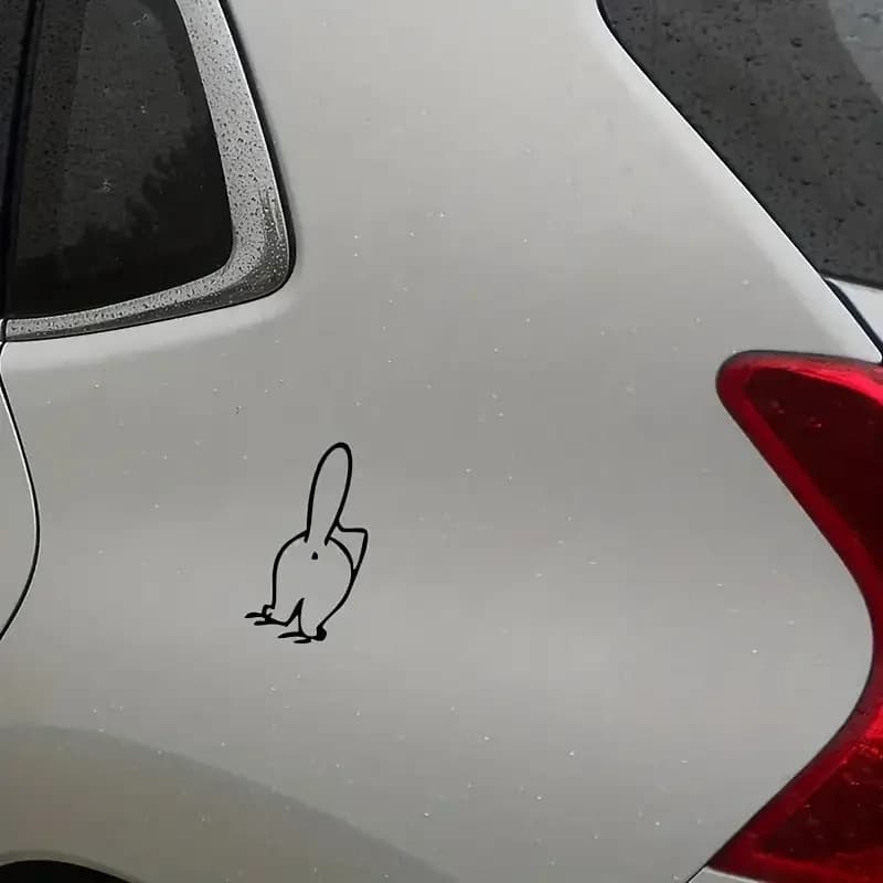 ملصق فينيل لطيف على شكل قطة لإضافة متعة إلى سيارتك! - 4