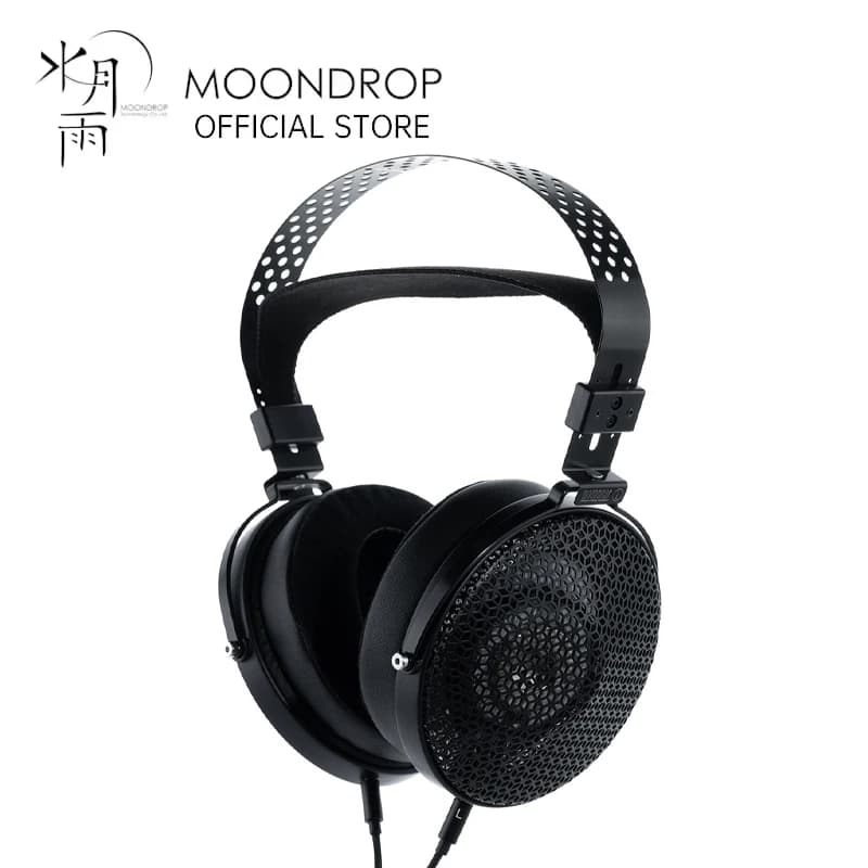 سماعات رأس MOONDROP HORIZON فوق الأذن مع مشغل ديناميكي 50 ملم - سماعات موسيقى سلكية مع قابس 3.5 ملم و4.4 ملم
