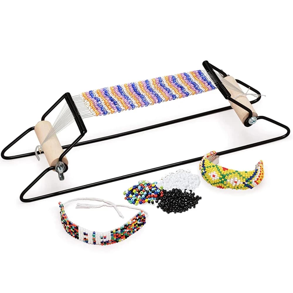 مجموعة نول حبة معدنية إبداعية ، نول مطرز بالخرز للمجوهرات ، آلة حياكة ذاتية الصنع ، أداة حياكة الخرز اليدوية - 5