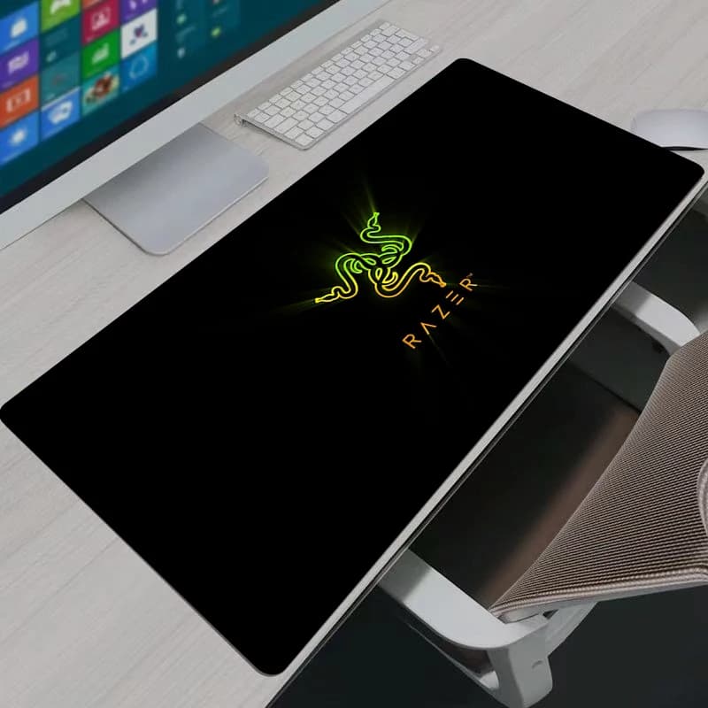 لوحة ماوس كبيرة للألعاب Razer LOGO حصيرة مكتب كمبيوتر حديثة سجادة لاب توب XXL هدايا مكتبية لوحة ماوس الألعاب