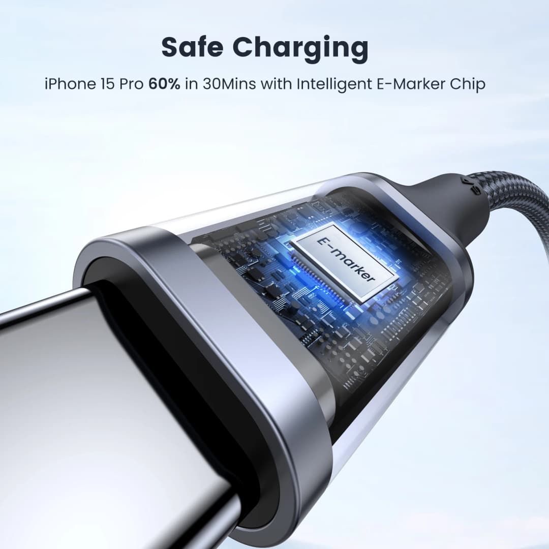 [2 Pack] UGREEN PD100W USB C Cable 5A Type C Fast Charger Cable for Samsung S26 iPhone 17 Laptop MacBook Dell HP QC 4.0 USB Cord - 3