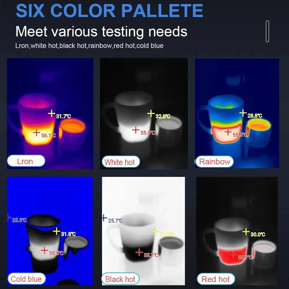 TOOLTOP T7 256*192 Android Type-C Thermal Imager 25Hz Mobile Thermal Imaging Camera for Solar Panel Power Device Fault Detect - 2
