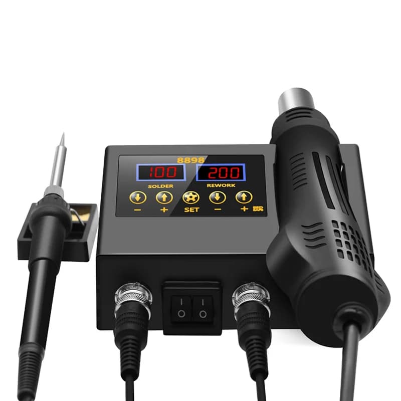 8898 Soldering Station Portable Digital Hot Air Gun BGA Rework Solder Station Hot Air Blower Heat Gun Desoldering VS 8586D 8586 - 5