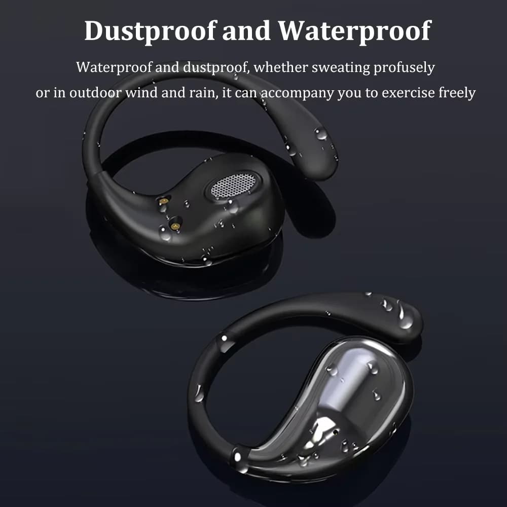 Lenovo Ear Hook Earphones Bluetooth 5.4 Wireless Sports Earbuds HiFi 9D Stereo LED Display TWS Touch Control Noise Cancel - 6