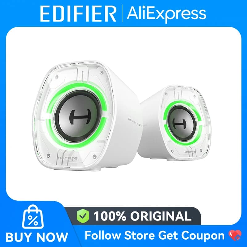 Edifier Hecate G1000 II Computer Speakers USB-C USB-A 3.5mm Inputs RGB Lighting Effects Bluetooth V5.4 4W RMS  PC Speaker