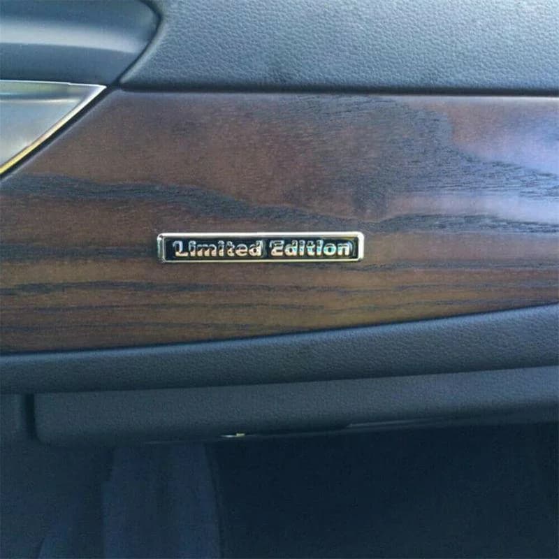 3D Plating Metal LIMITED EDITION Logo Car Rear Fender Trunk Sticker Emblem Black Car Accessories Tuning Exterior Decal Sticker - 4