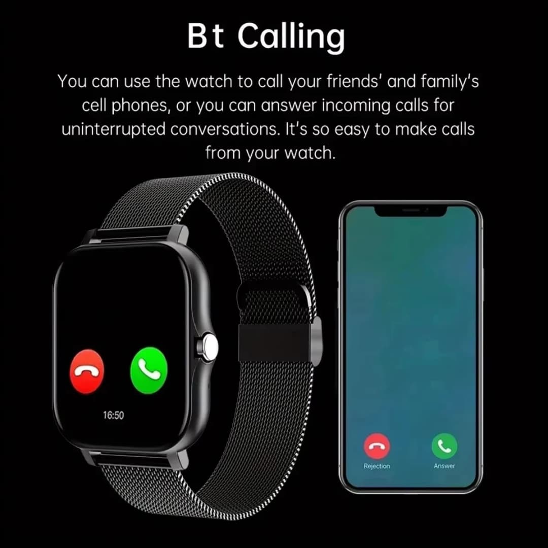 LAXASFIT 2025 New Men's Smart Watch Women's Gift Full Touch Screen Sports Fitness Watch Bluetooth Call Smart Watch - 3