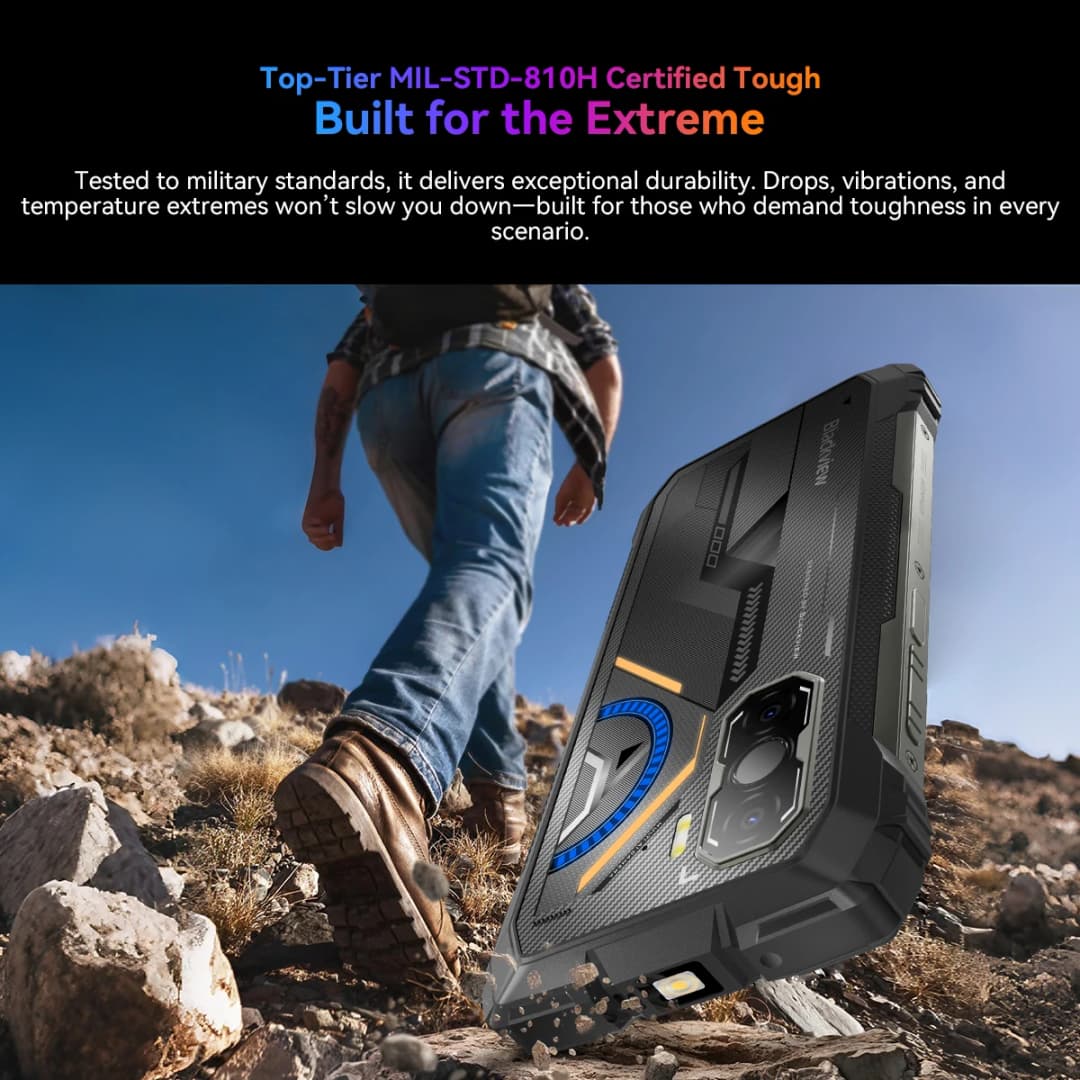 Blackview ROCK 3 Rugged Smartphone Android 15 6.78'' 2.4K Display Ultra-long standby time 10000mAh Thermal Imaging Backed by FLI - 3