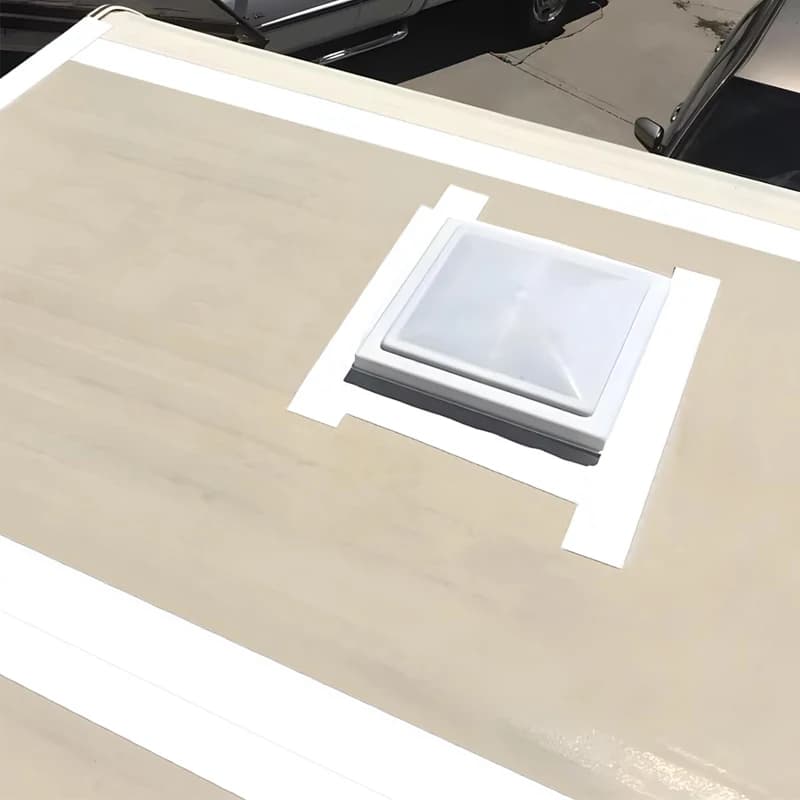 16.4ft RV شريط تسرب الأبيض مقاوم للماء الأشعة فوق البنفسجية و مانعة لتسرب الماء تسقيف الشريط ل RV إصلاح نافذة قارب ختم تسريبات سقف التخييم - 4