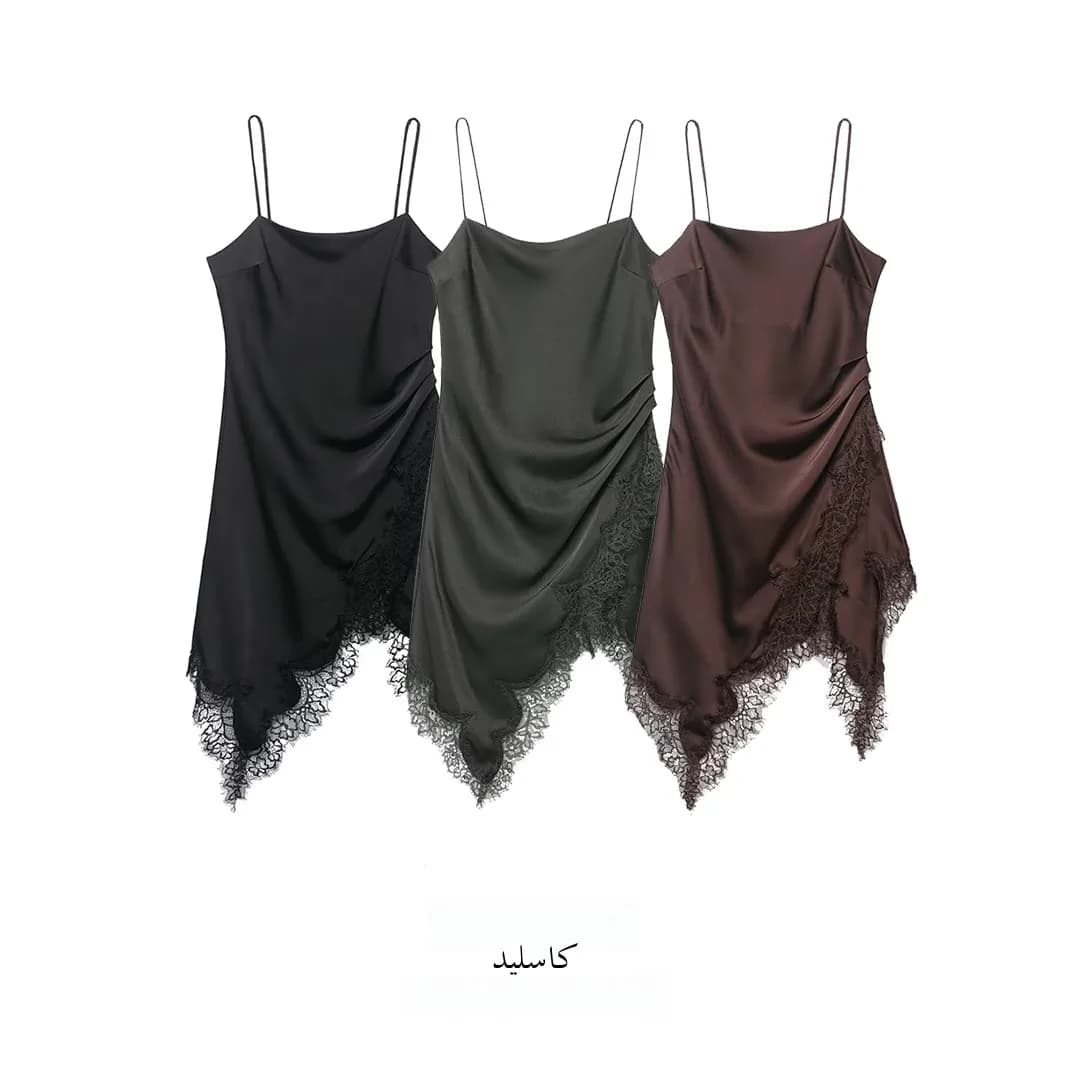 KASLEAD New Women's Fashion Lace Underwear Style Top Street Style Polyester Fiber Irregular Skirt City Commuting Suitable