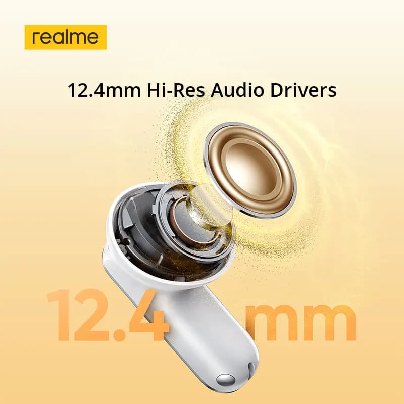 realme Buds T500 Pro TWS Earphones 50dB Noise Cancellation Up to 56 Hours of Playback Bluetooth 6.1 IP55 12.4mm Bass Driver - 4